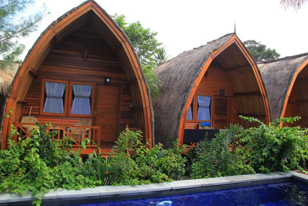 Damai Bungalows Гили Еър Екстериор снимка